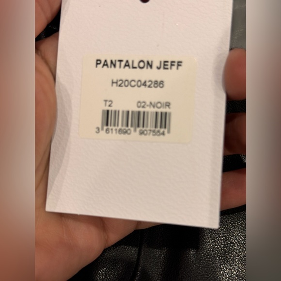 Authentic  European Brand SUNCOO LEATHER JEFF PANTS - Picture 8 of 12
